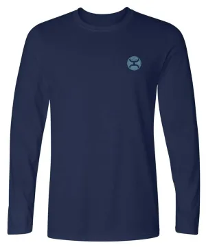HOOey Flag Fill (Heather Navy) - Mens T-Shirt