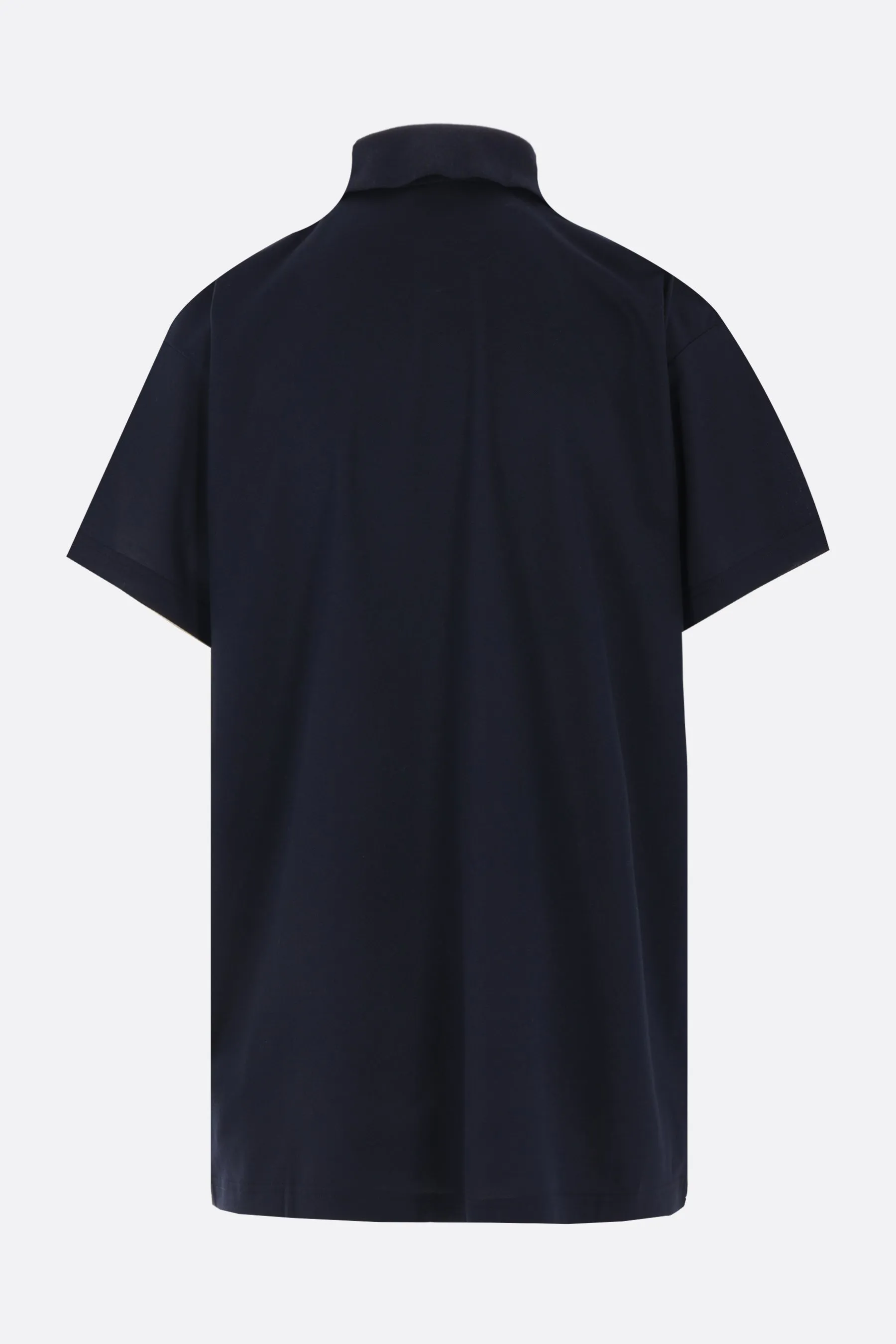 Interwined oversized polo shirt in piquet