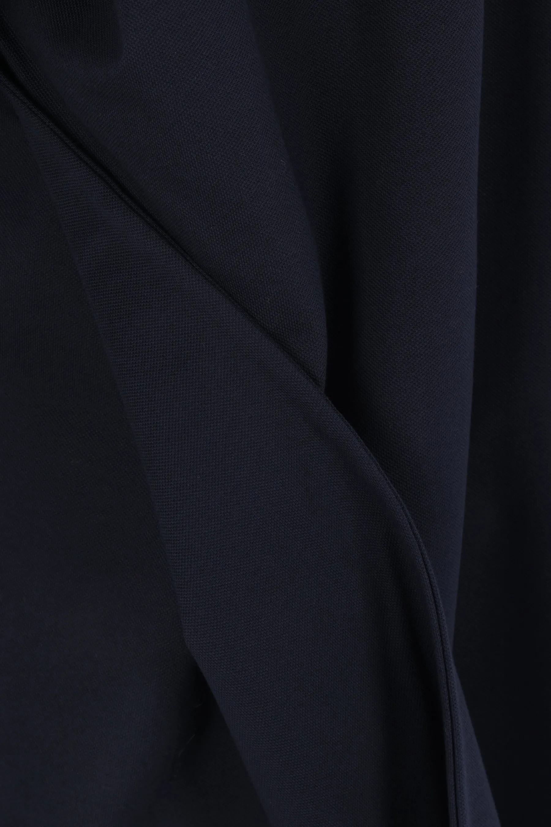 Interwined oversized polo shirt in piquet