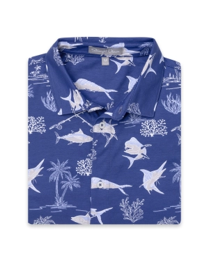 Islamorada Full Button Polo