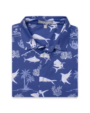 Islamorada Full Button Polo