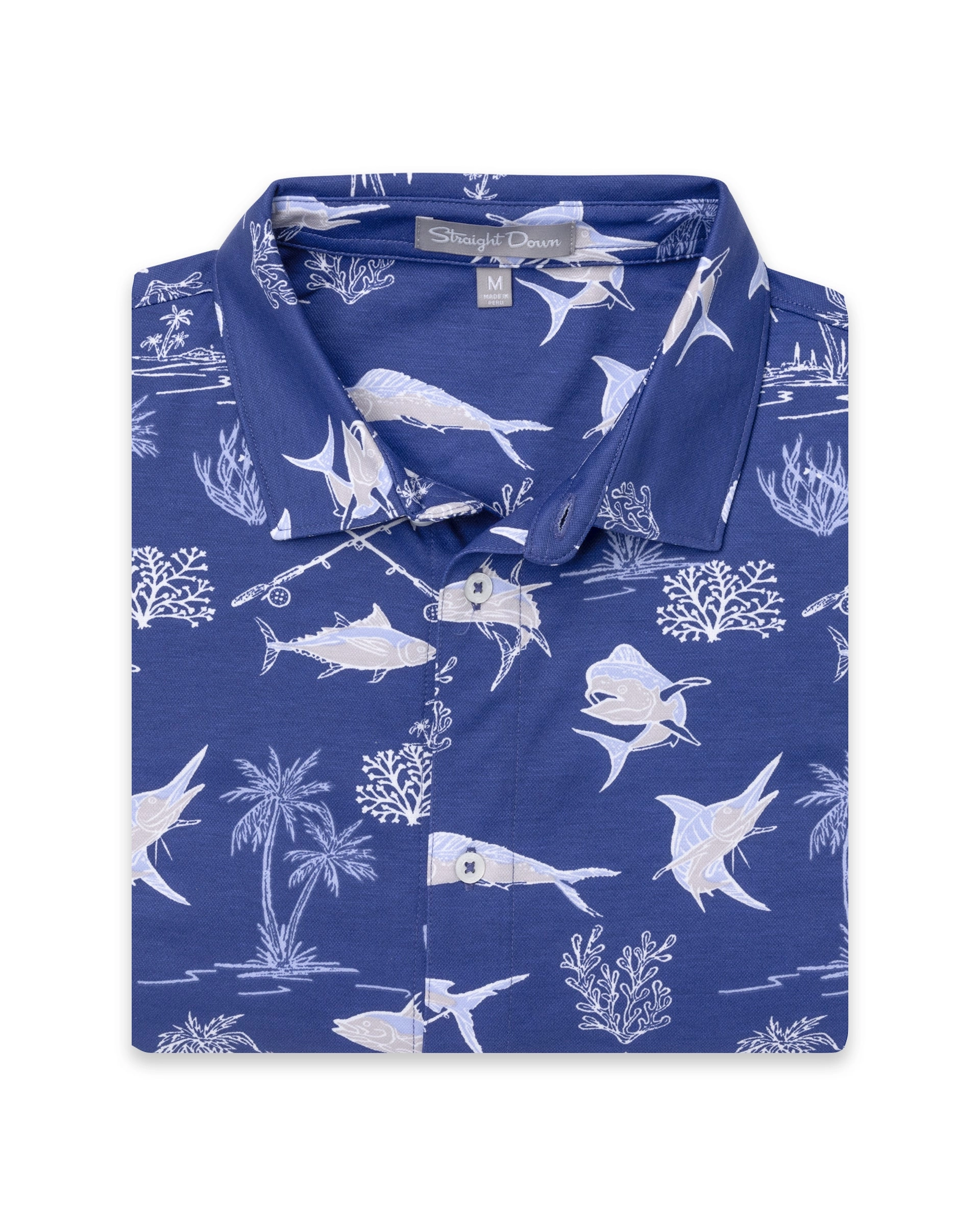Islamorada Full Button Polo