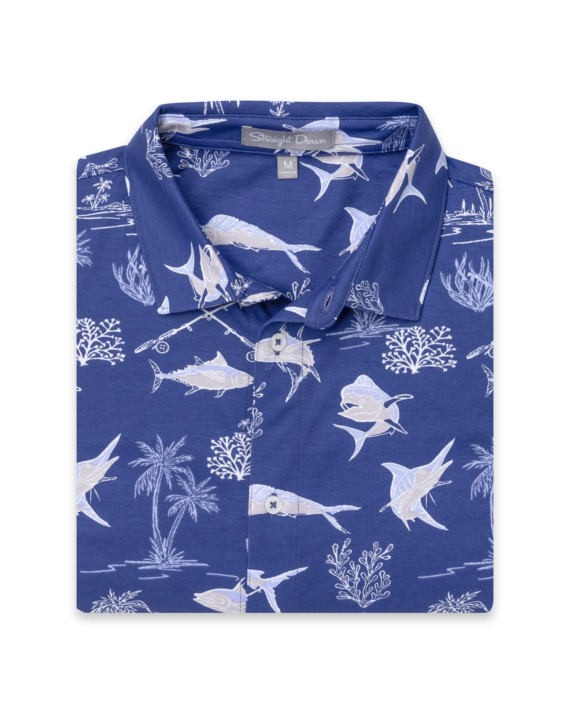 Islamorada Full Button Polo