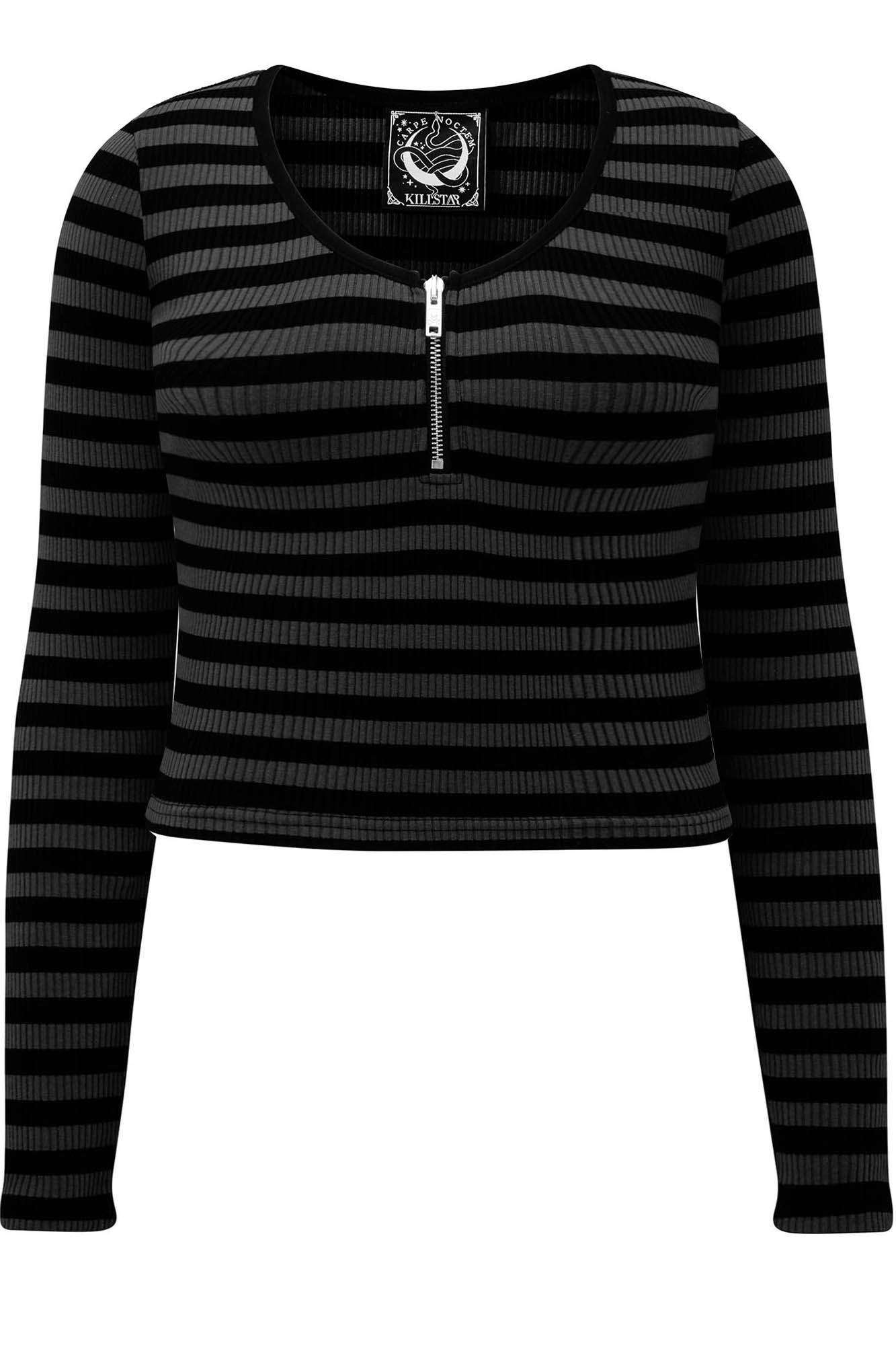 Izora Ribbed Top [GREY]