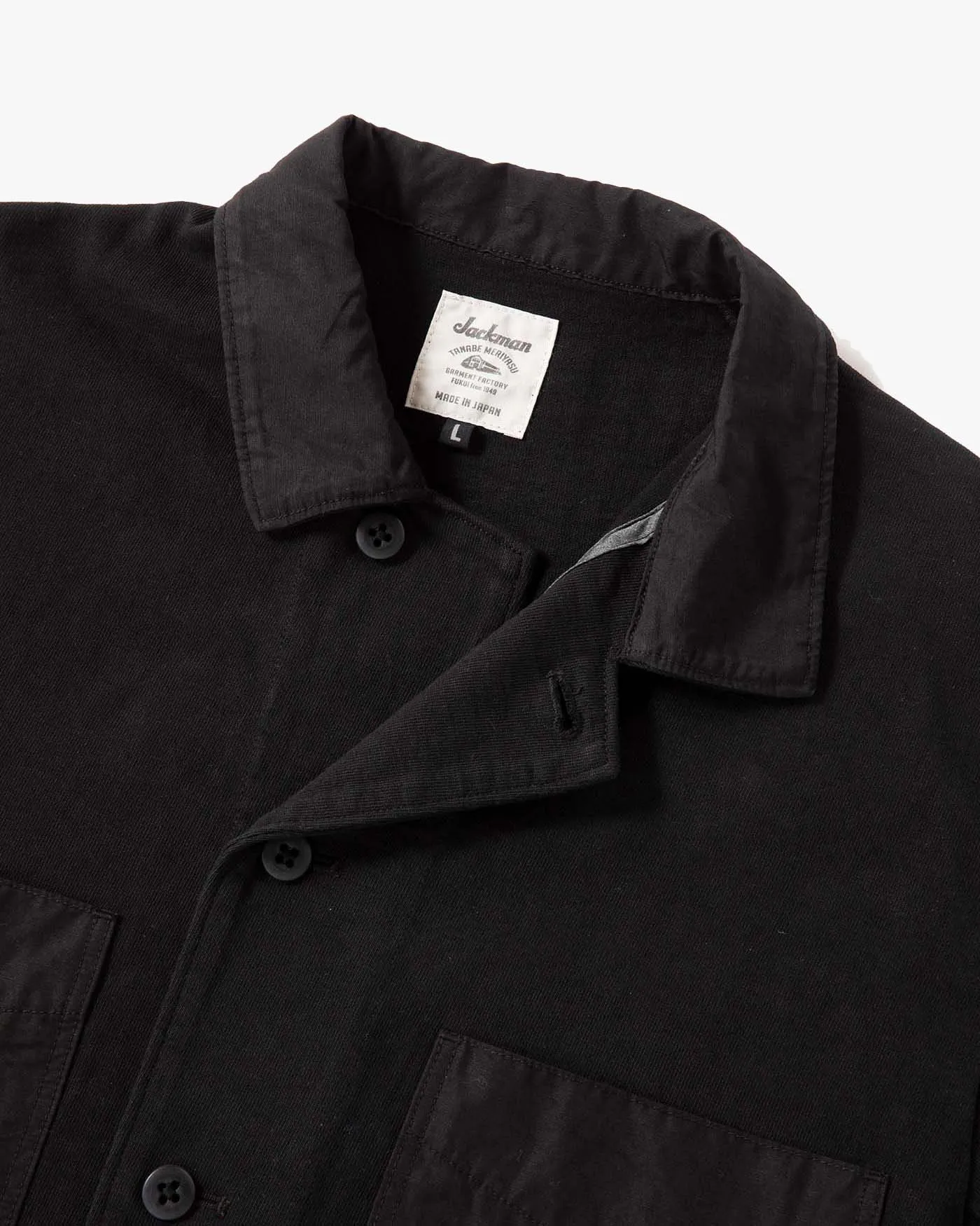 Jackman Dotsume Baseball Shirt - Black