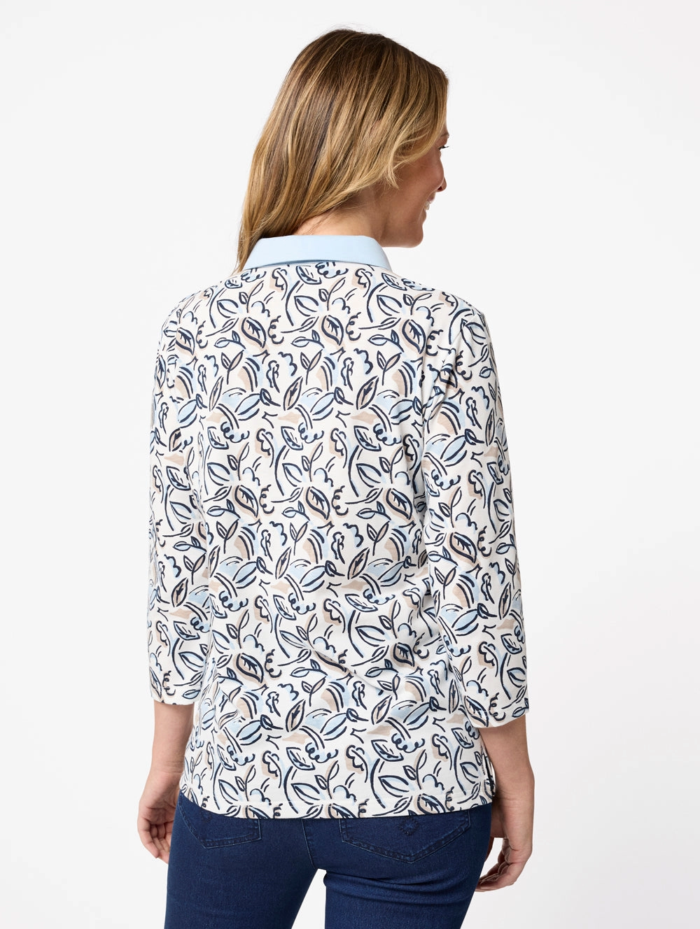 Marcia 3/4 Sleeve Polo