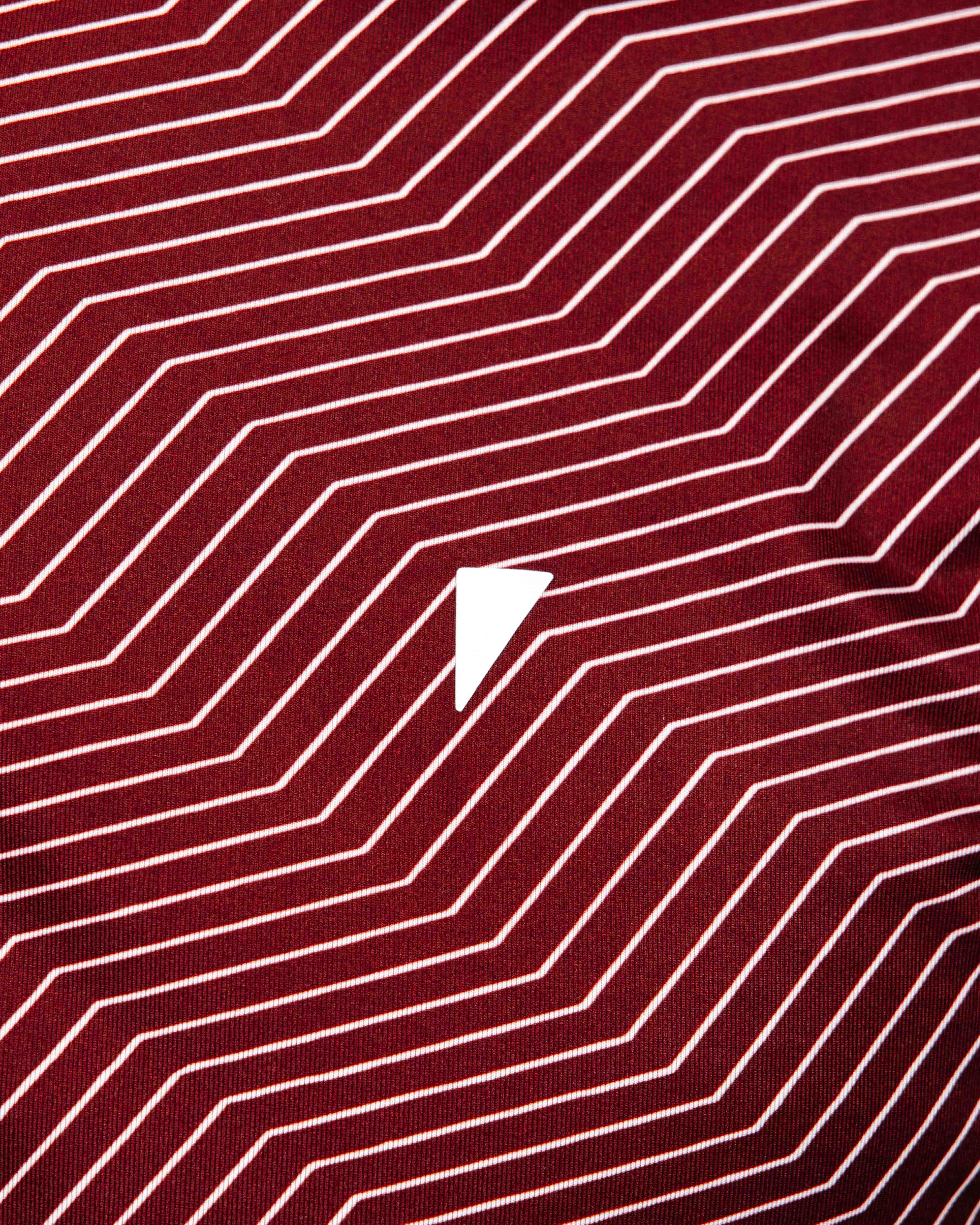 Maroon Chevron Blade Polo