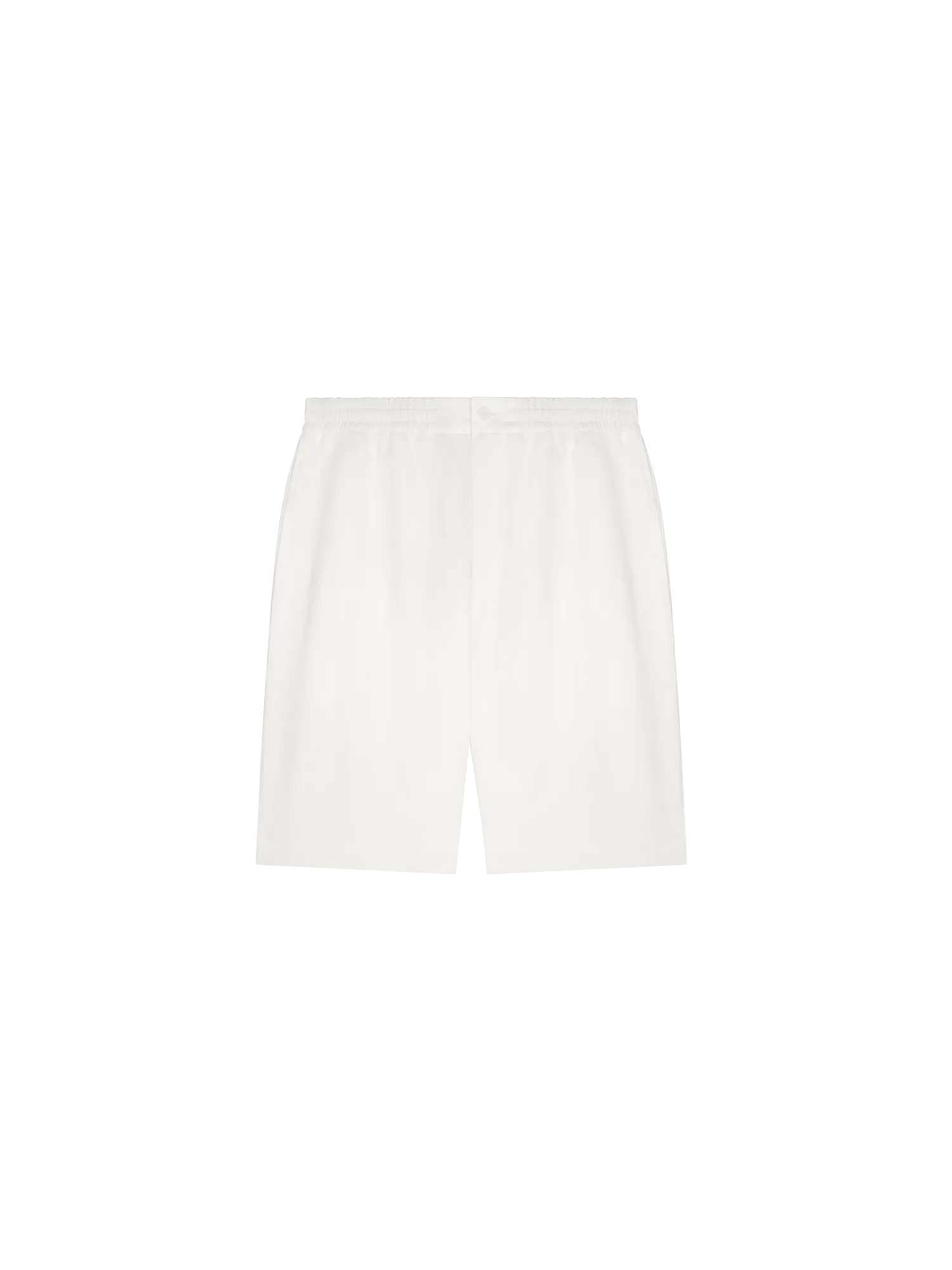 Mens DNA Aloe Linen Long Shorts—off-white