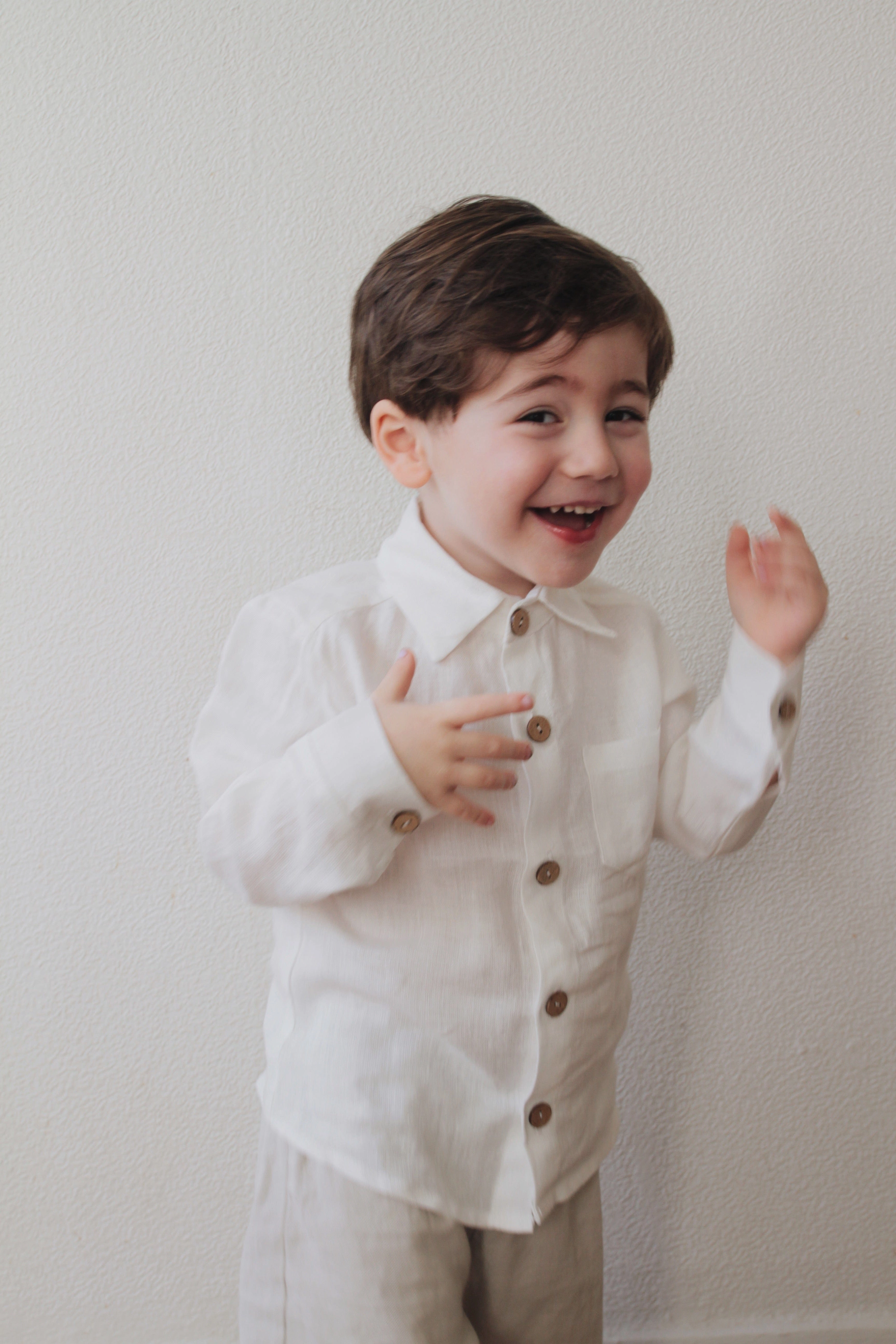 Menulis Boys Linen Shirt | Multiple Colours