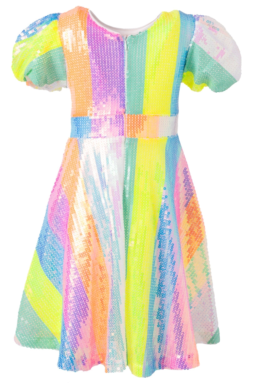 Mini Jagger Dress in Striped Sequin - FINAL SALE