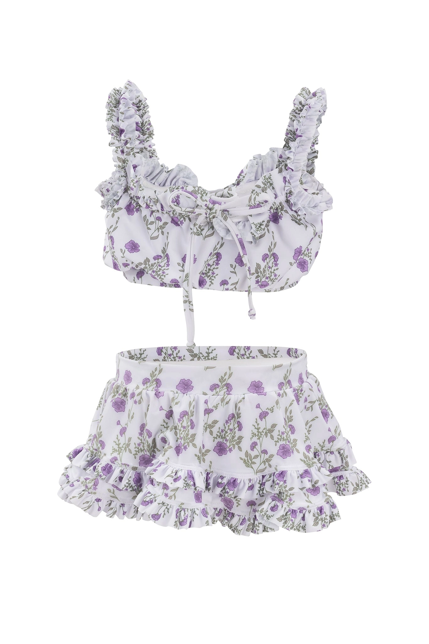 Mini Rita Ruffle Skirt in Maeve Floral