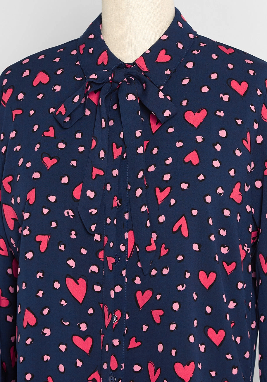 Must Be Love Tie-Neck Top
