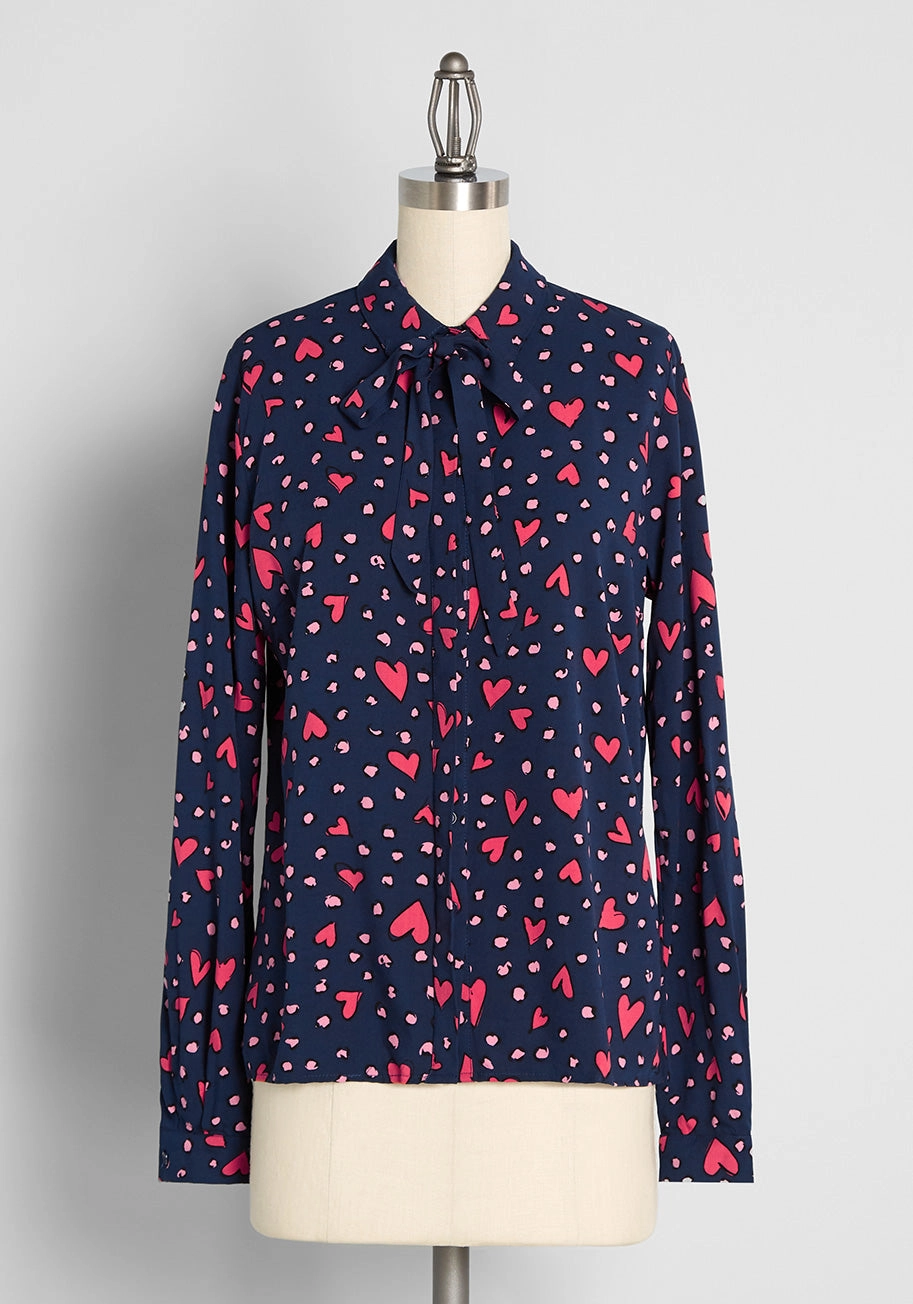 Must Be Love Tie-Neck Top