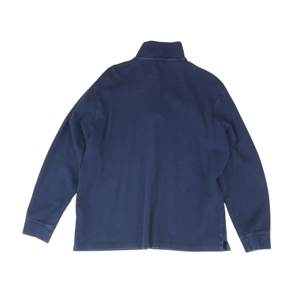 Navy Solid 1/4 Zip Pullover