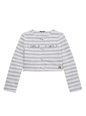 Navy Stripe Stretch Boucle Blazer (7-16)