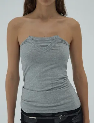 no 2377 / Folded V Neck