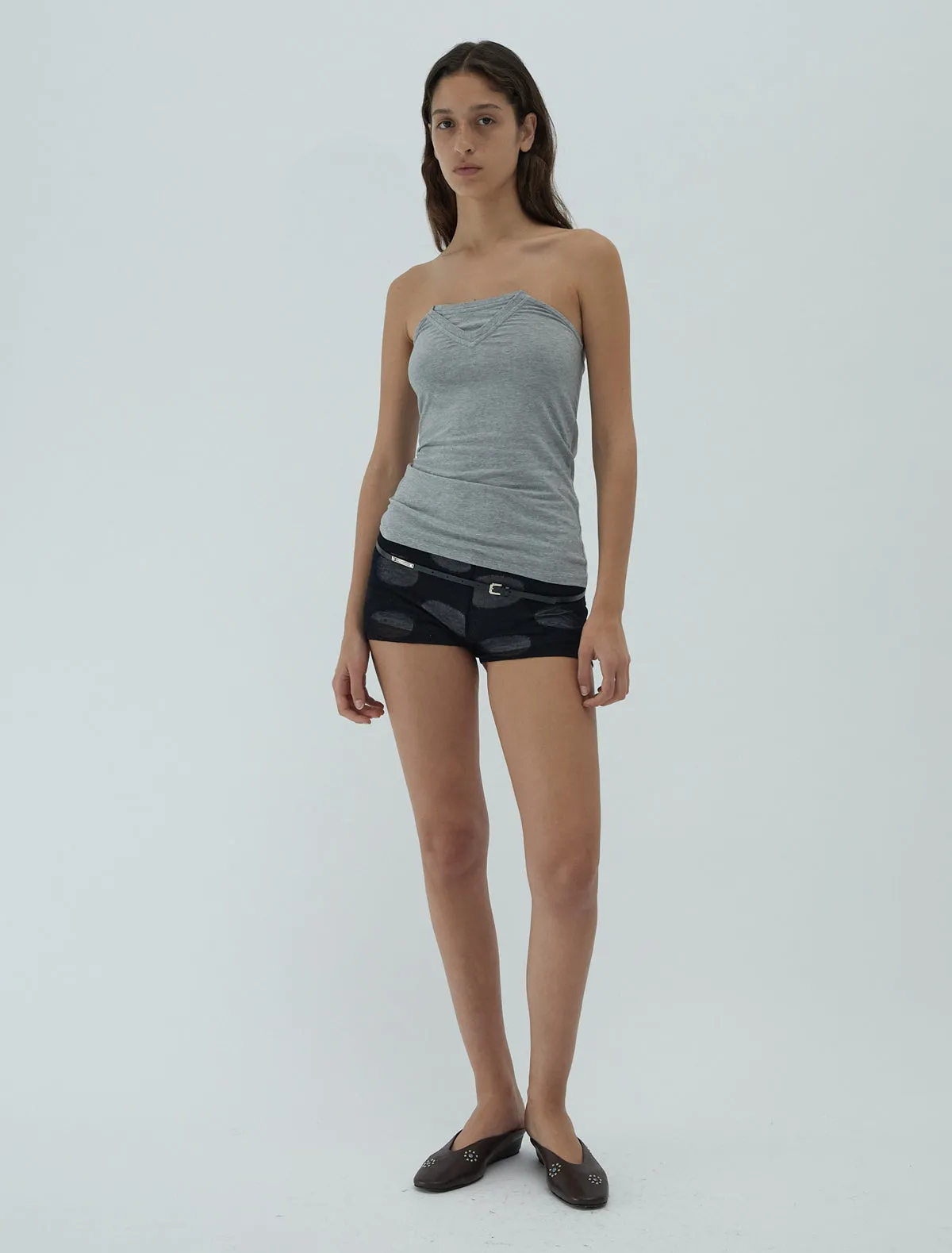no 2377 / Folded V Neck