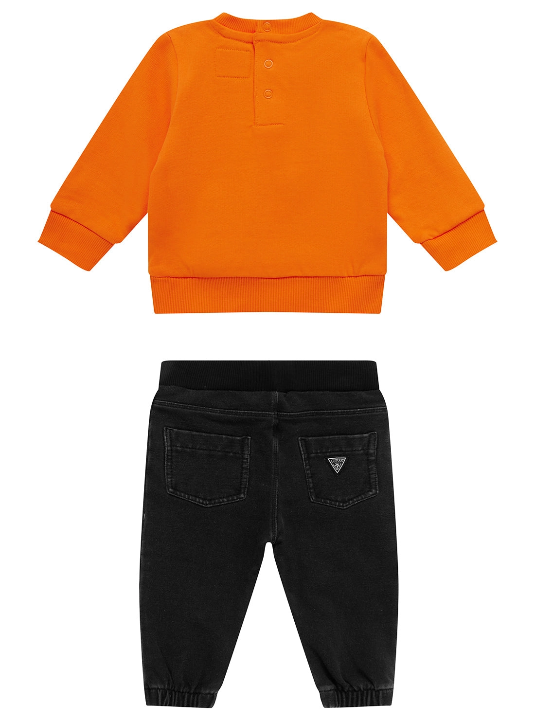 Orange Active Top and Denim Pant Set (0-12M)