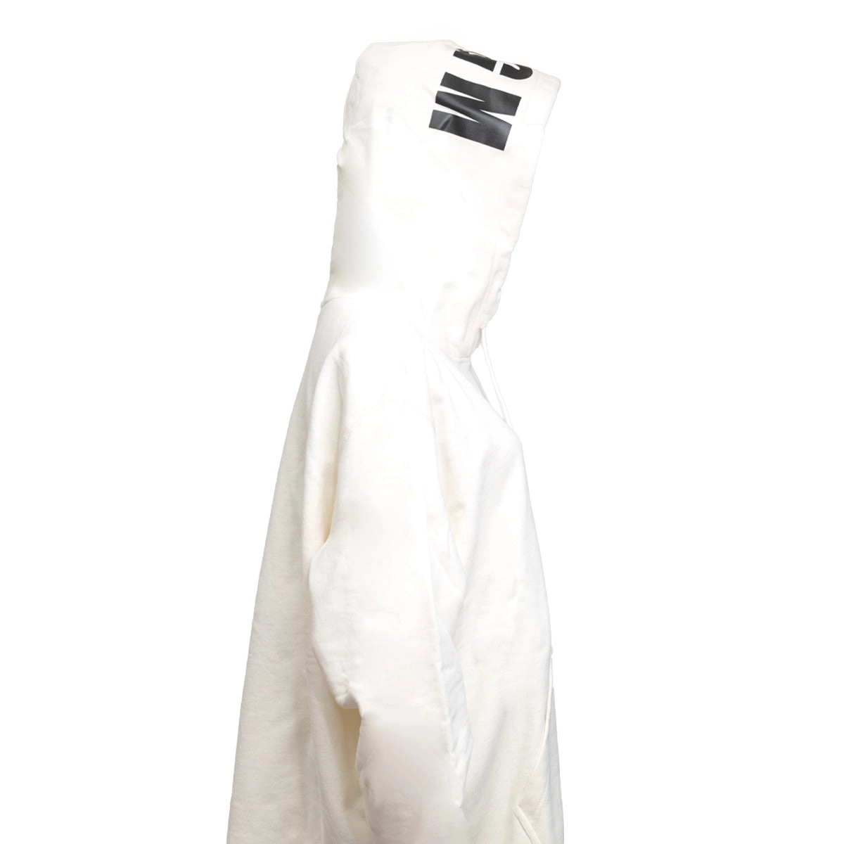 Oversized sweatshirt with a maxi logo print on the hood Off White