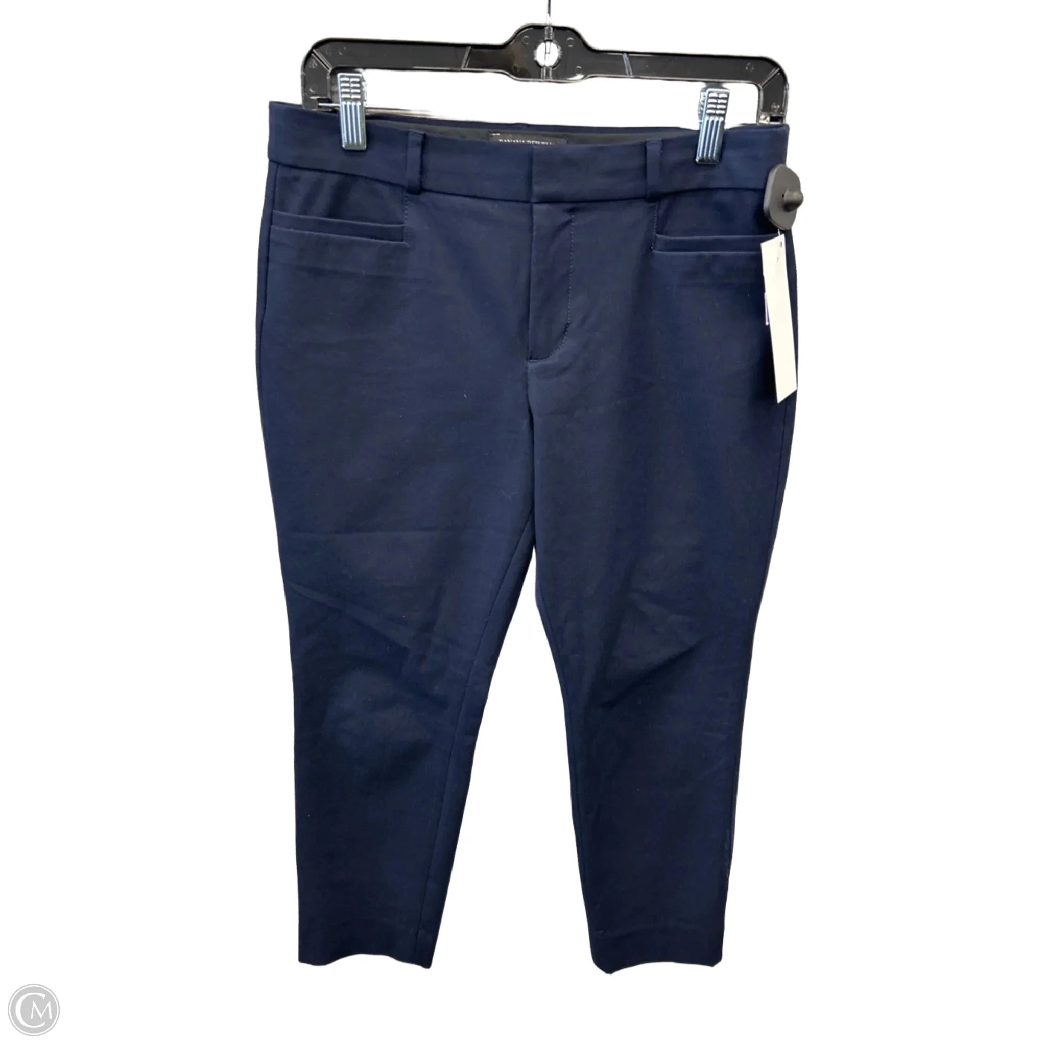 Pants Cropped By Banana Republic In Navy, Size: 6p