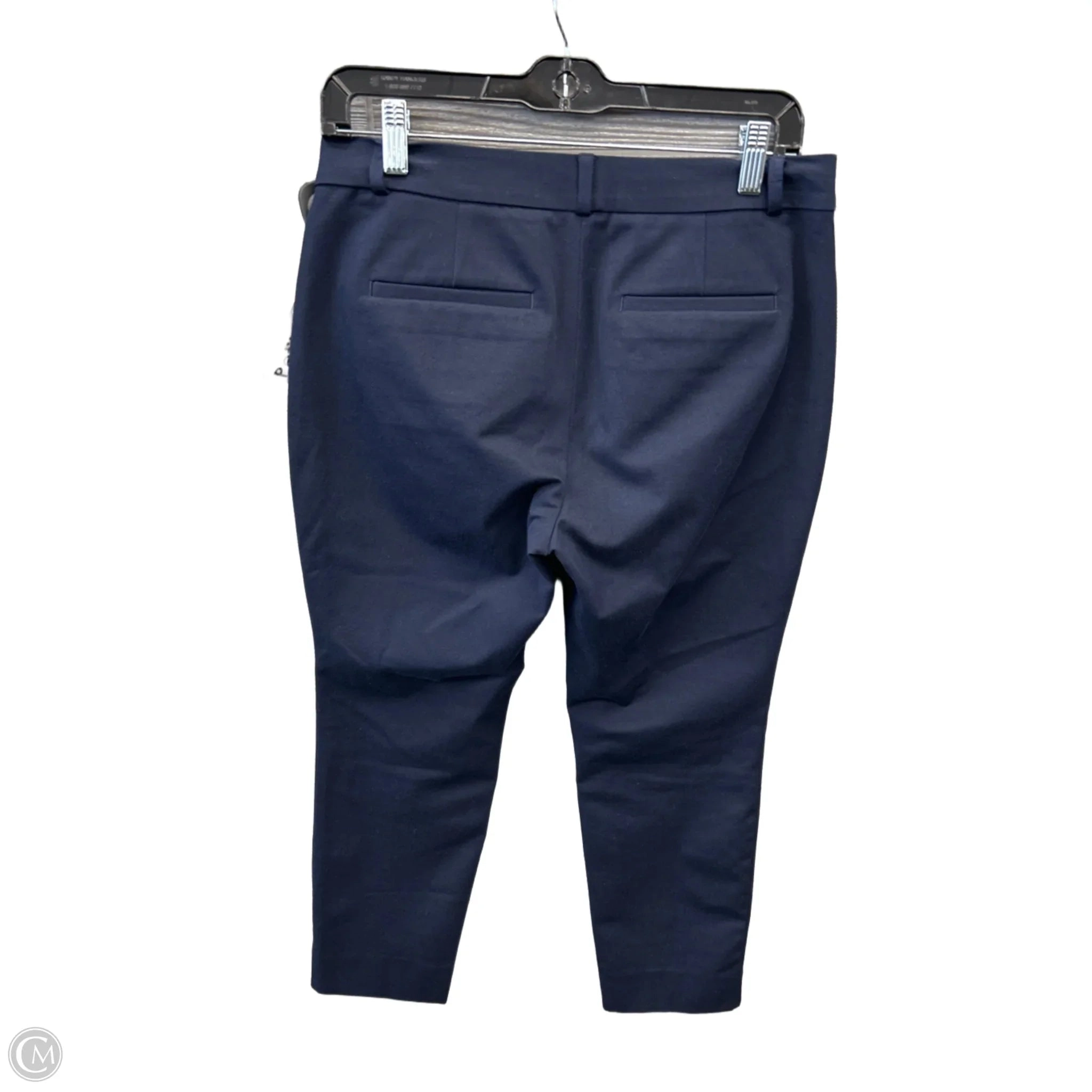 Pants Cropped By Banana Republic In Navy, Size: 6p