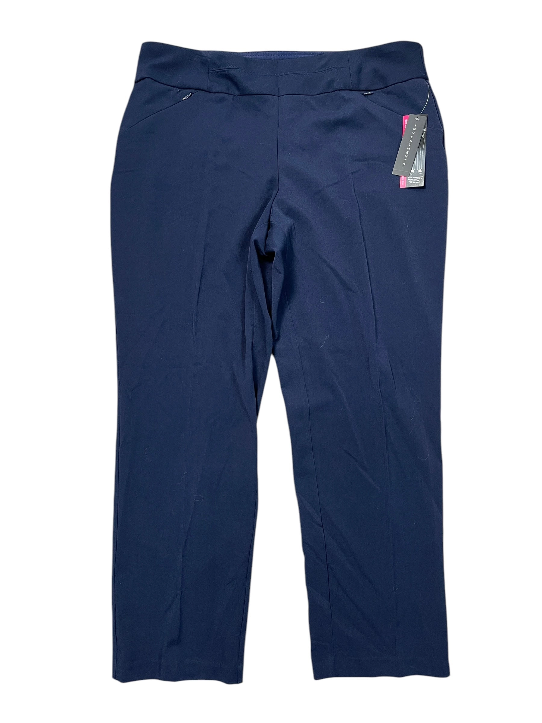 Pants Cropped By Investments In Navy, Size:Xl