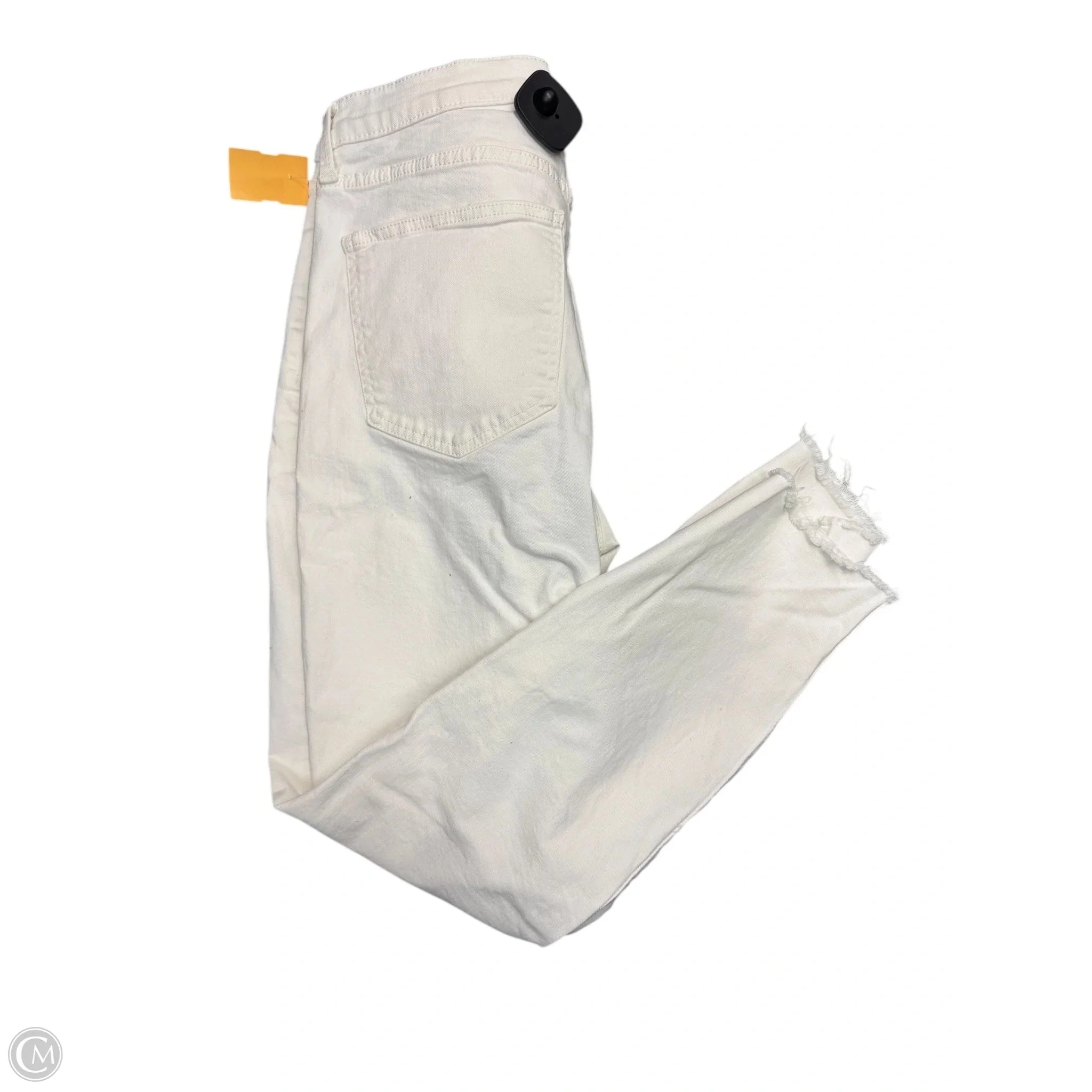 Pants Cropped By Lucky Brand In White Denim, Size: 10