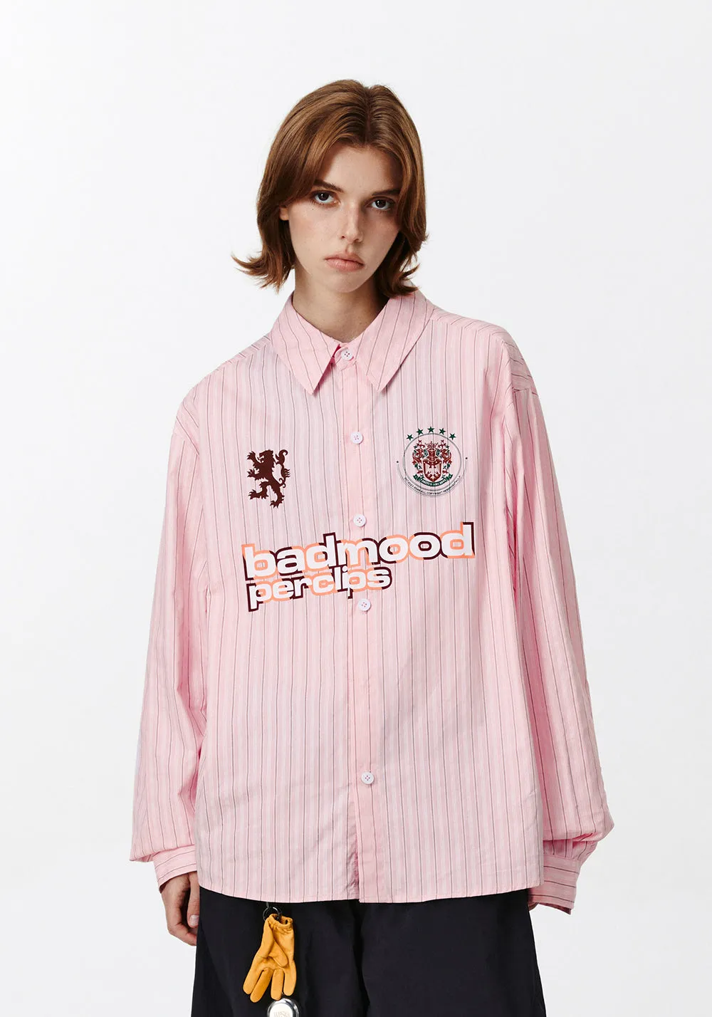 PCLP Soccer Print Striped Shirt