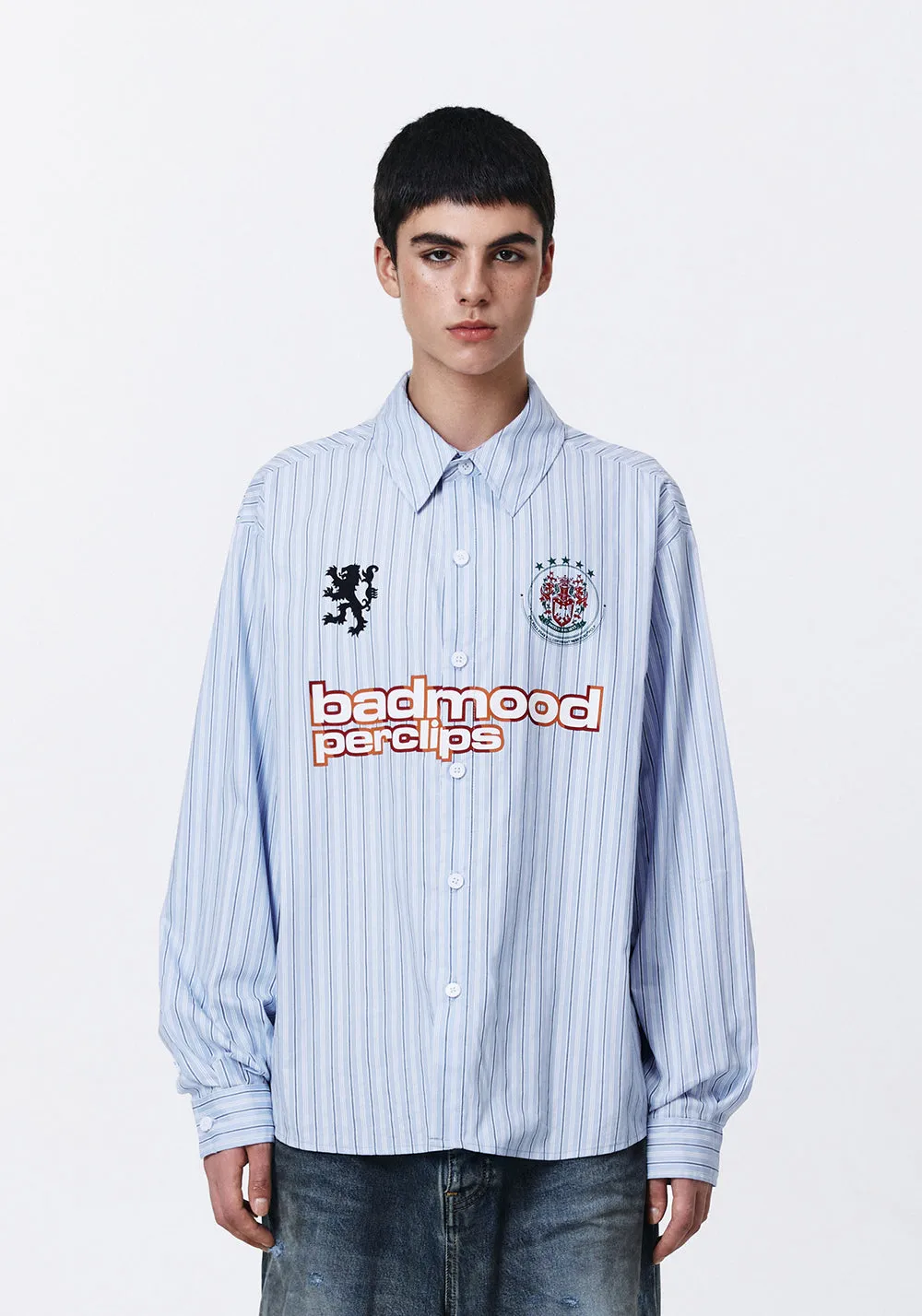 PCLP Soccer Print Striped Shirt