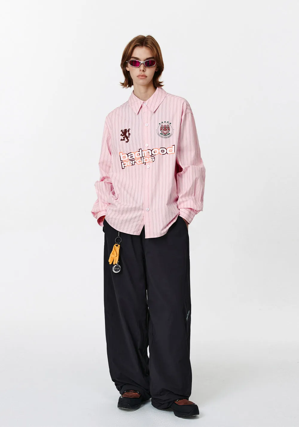 PCLP Soccer Print Striped Shirt