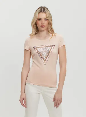 Pink Cheeta Logo T-Shirt
