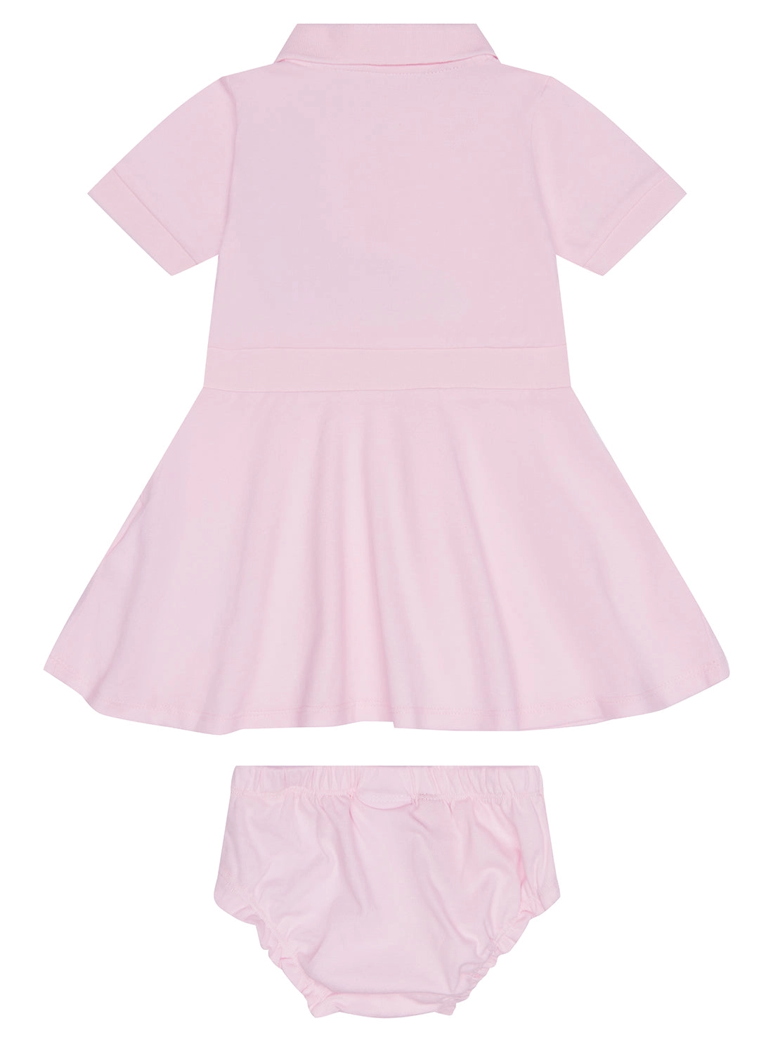 Pink Piquet Dress and Pantie Set (0-12M)