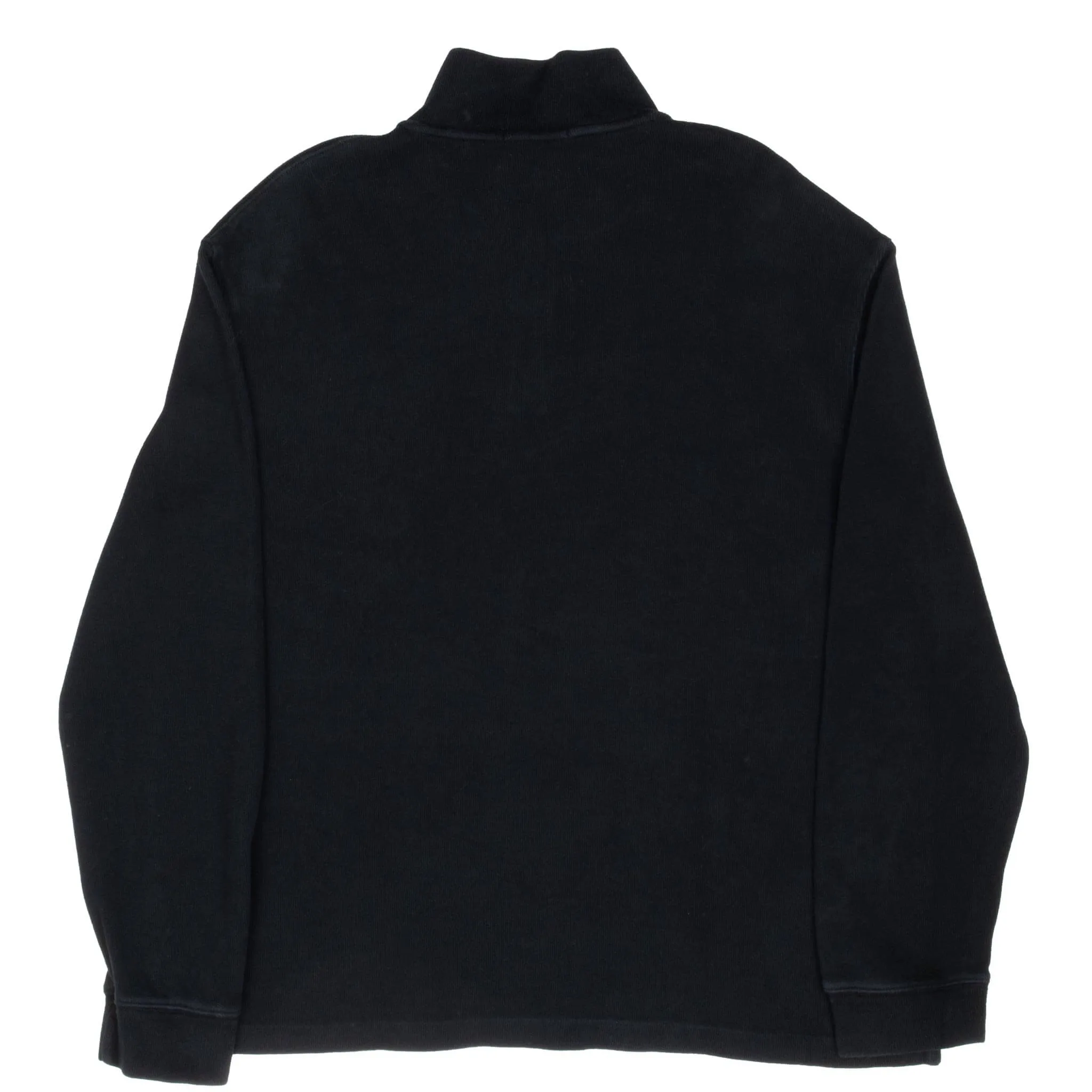 POLO RALPH LAUREN BLACK QUARTER 1/4 ZIP SWEATER SIZE XL