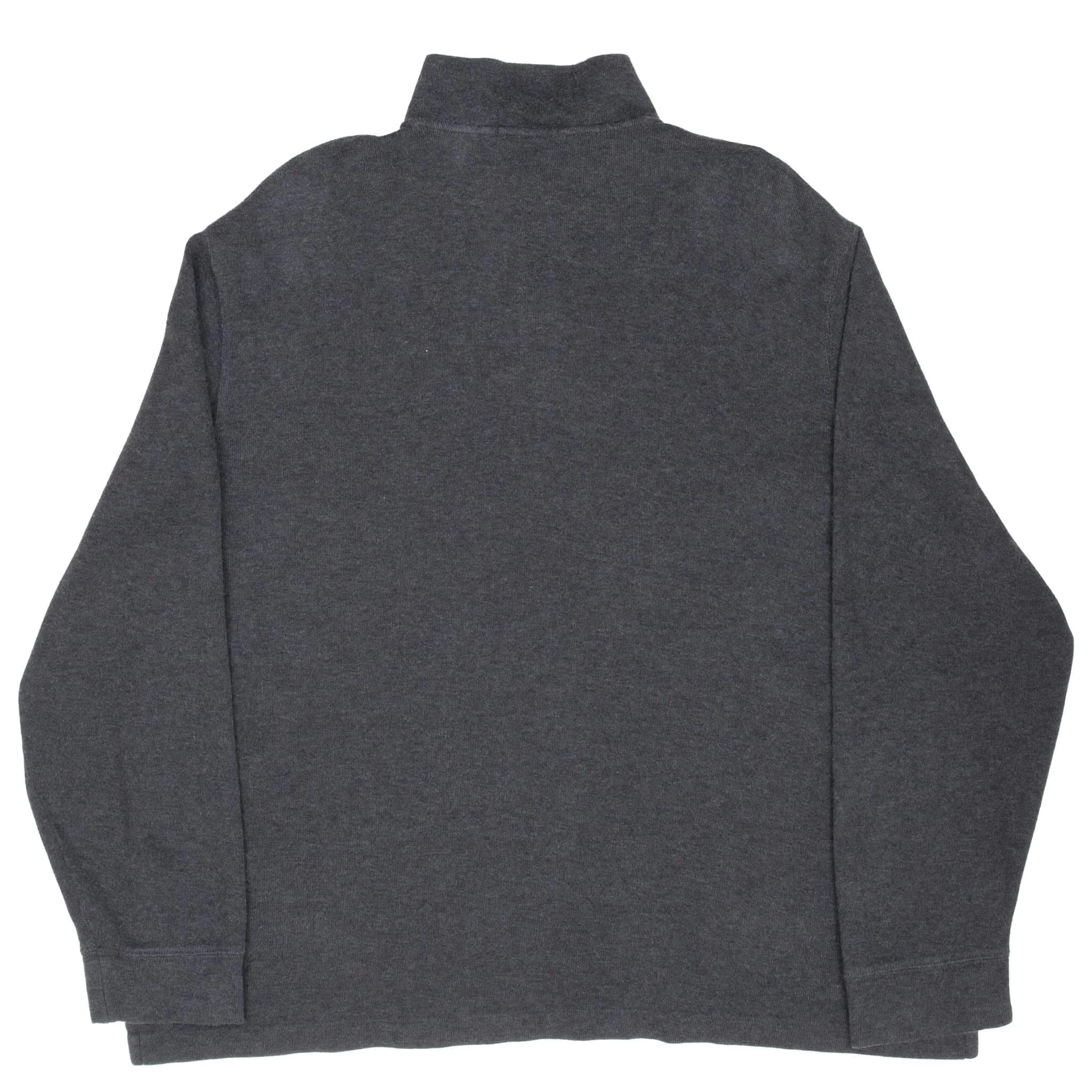 POLO RALPH LAUREN DARK GREY QUARTER 1/4 ZIP SWEATER SIZE XL