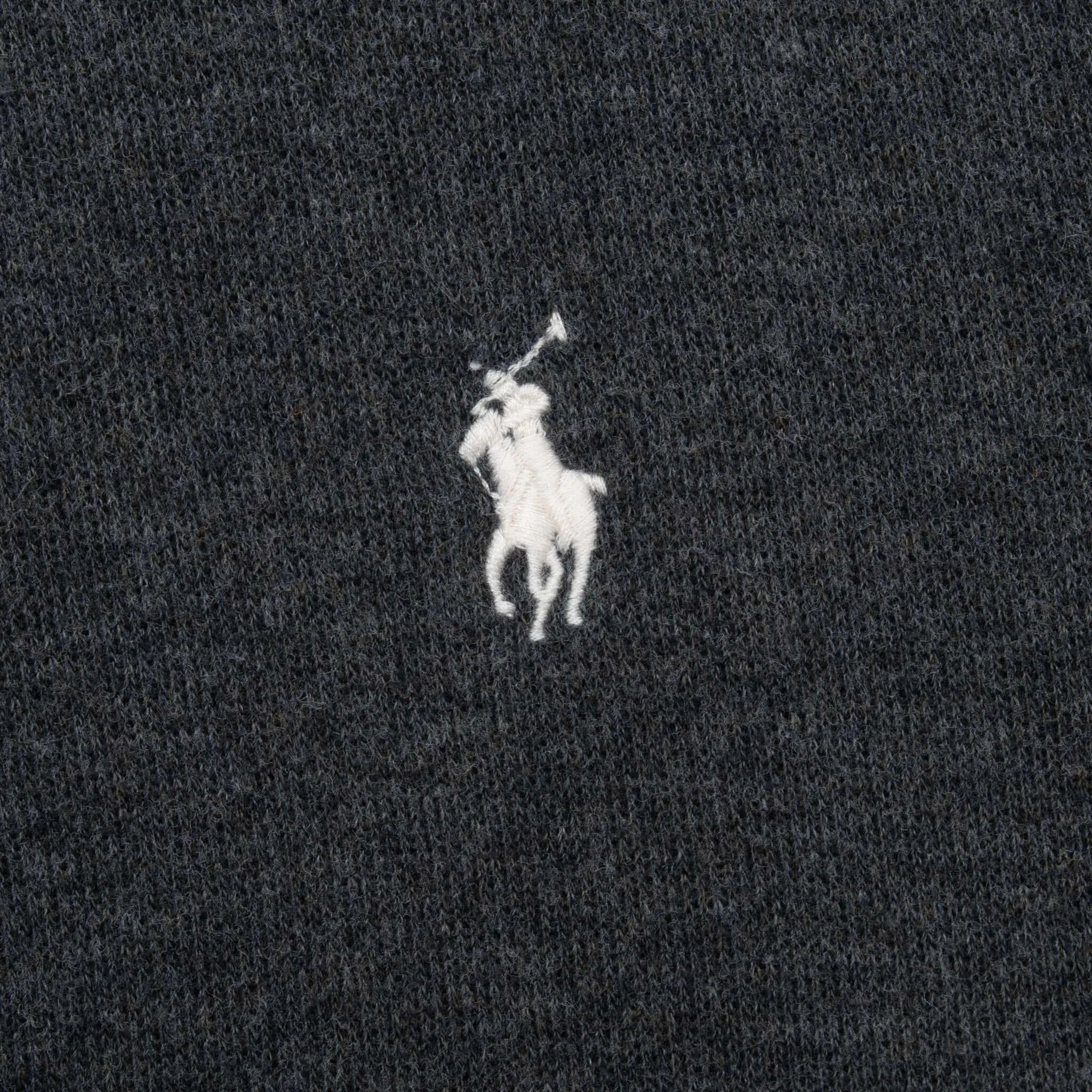 POLO RALPH LAUREN DARK GREY QUARTER 1/4 ZIP SWEATER SIZE XL