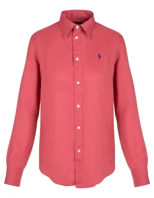 Polo Ralph Lauren Logo Embroidered Long-Sleeved Shirt