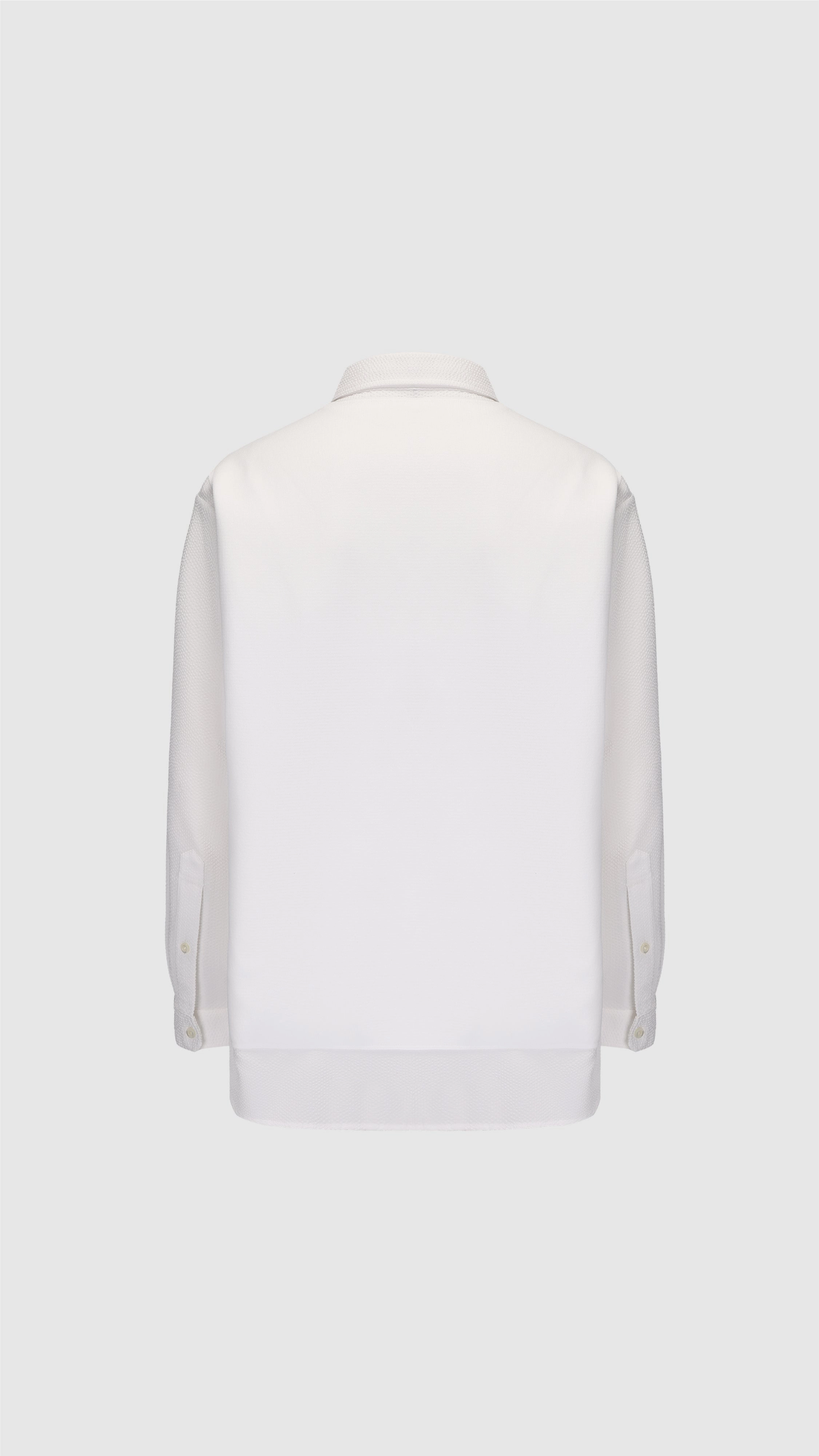 Polyester Business Knit Blocking Shirt