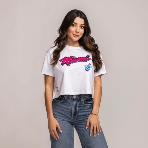Pro Standard Miami HEAT Original Vice Women's Boxy Crop Tee