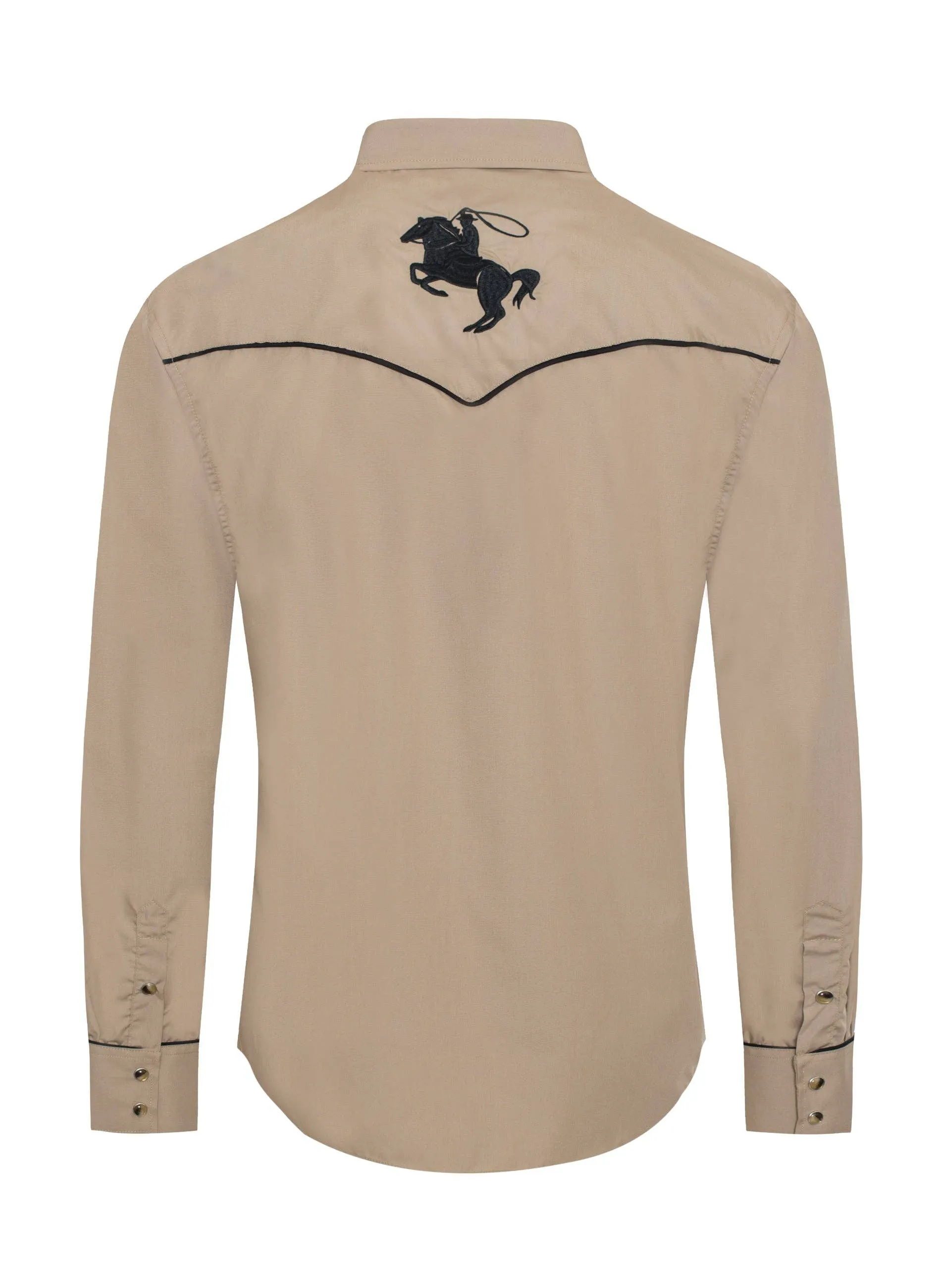 Rodeo Clothing Men's Horse Embroidery Western Shirt-PS560L-506