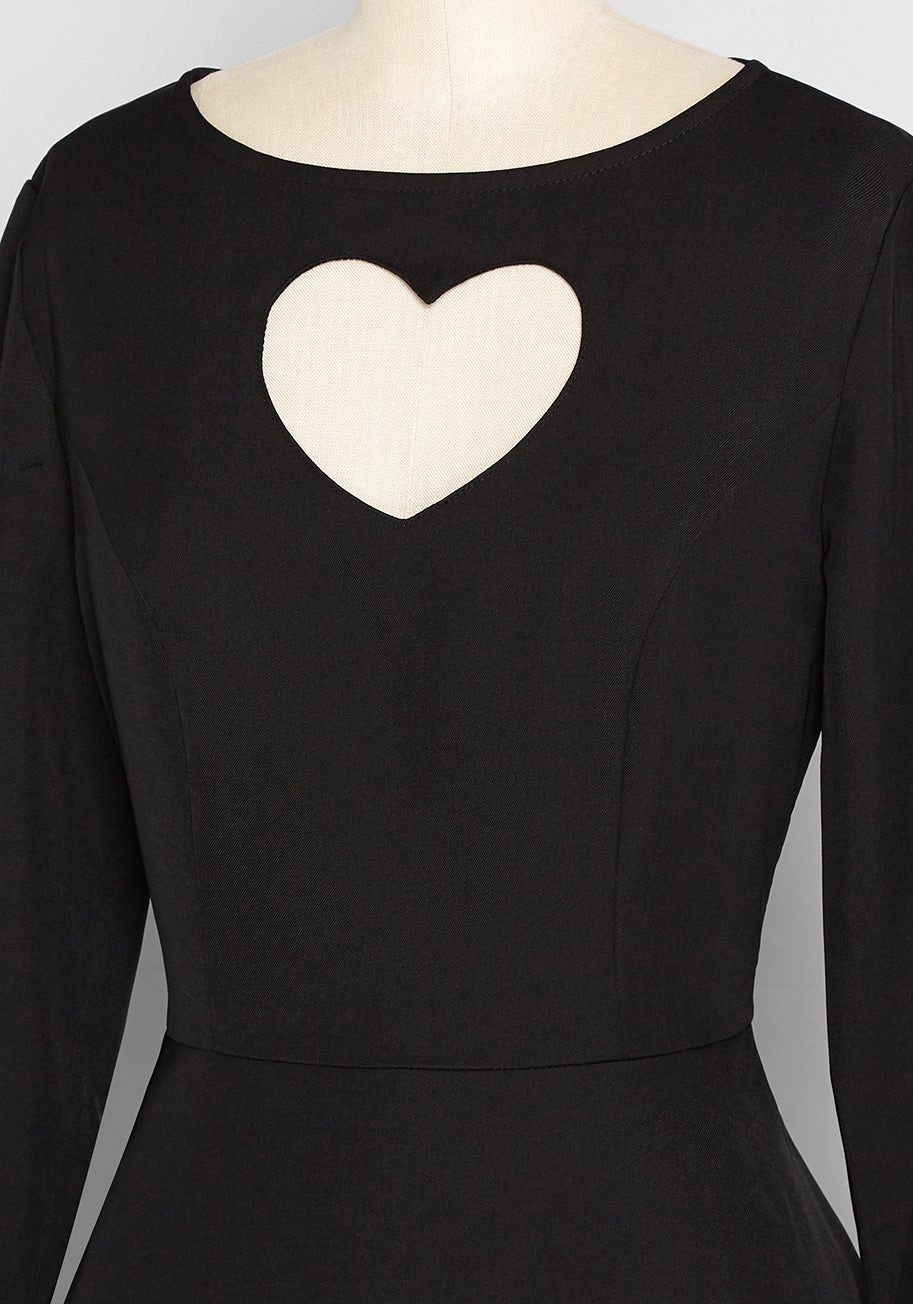 Shape of My Heart A-Line Dress