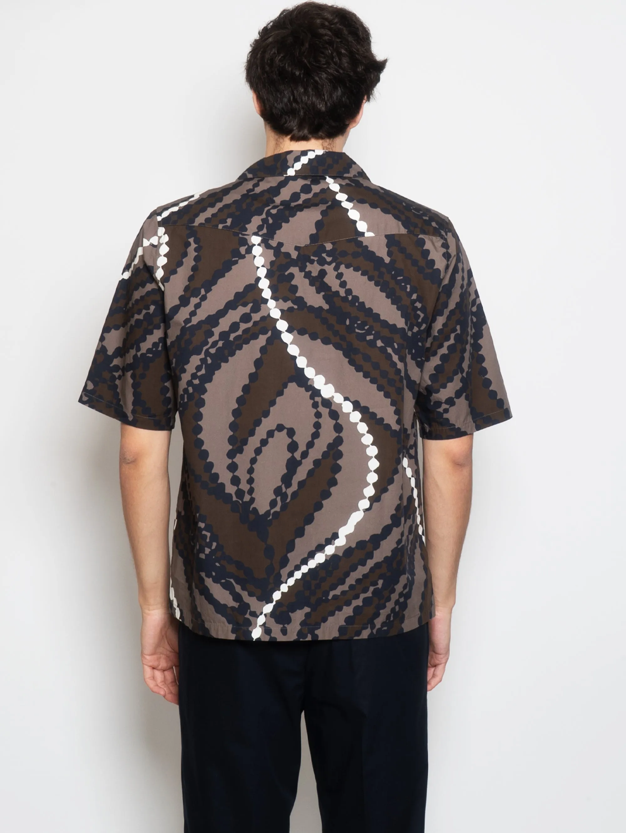 Shirt with Multicolor Three Quarter Sleeves