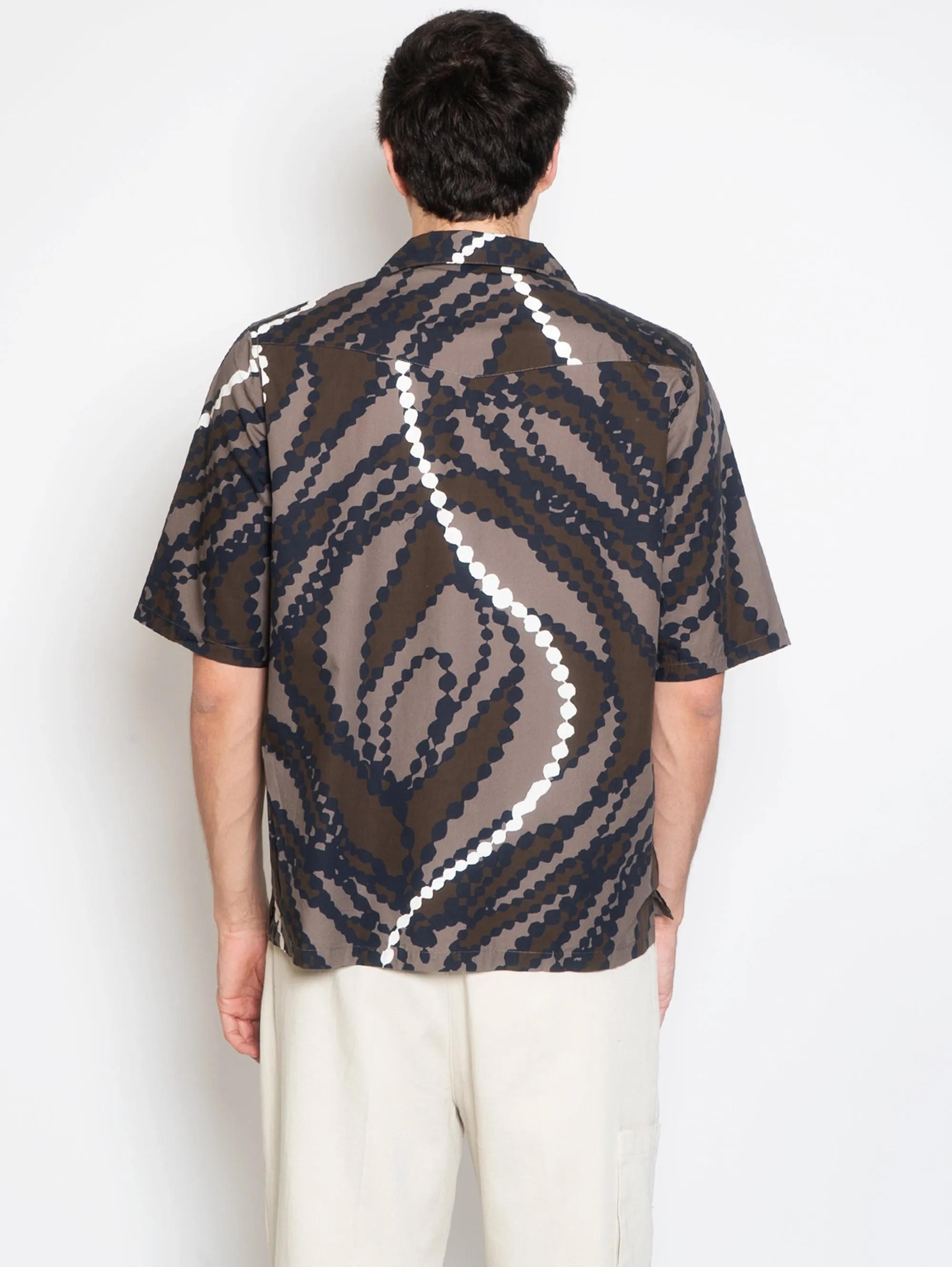 Shirt with Multicolor Three Quarter Sleeves