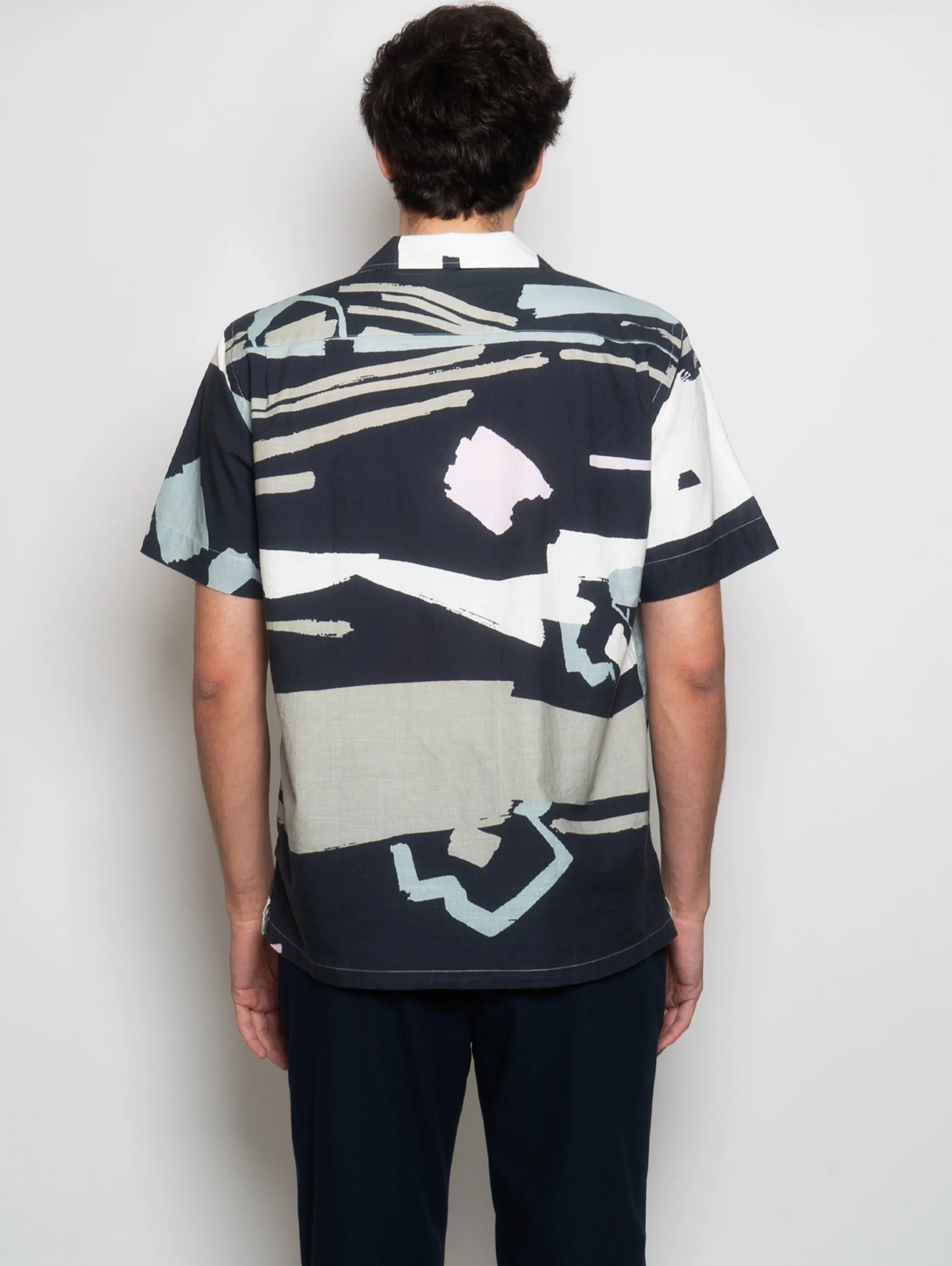 Shirt with Multicolor Three Quarter Sleeves