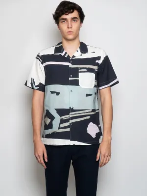 Shirt with Multicolor Three Quarter Sleeves