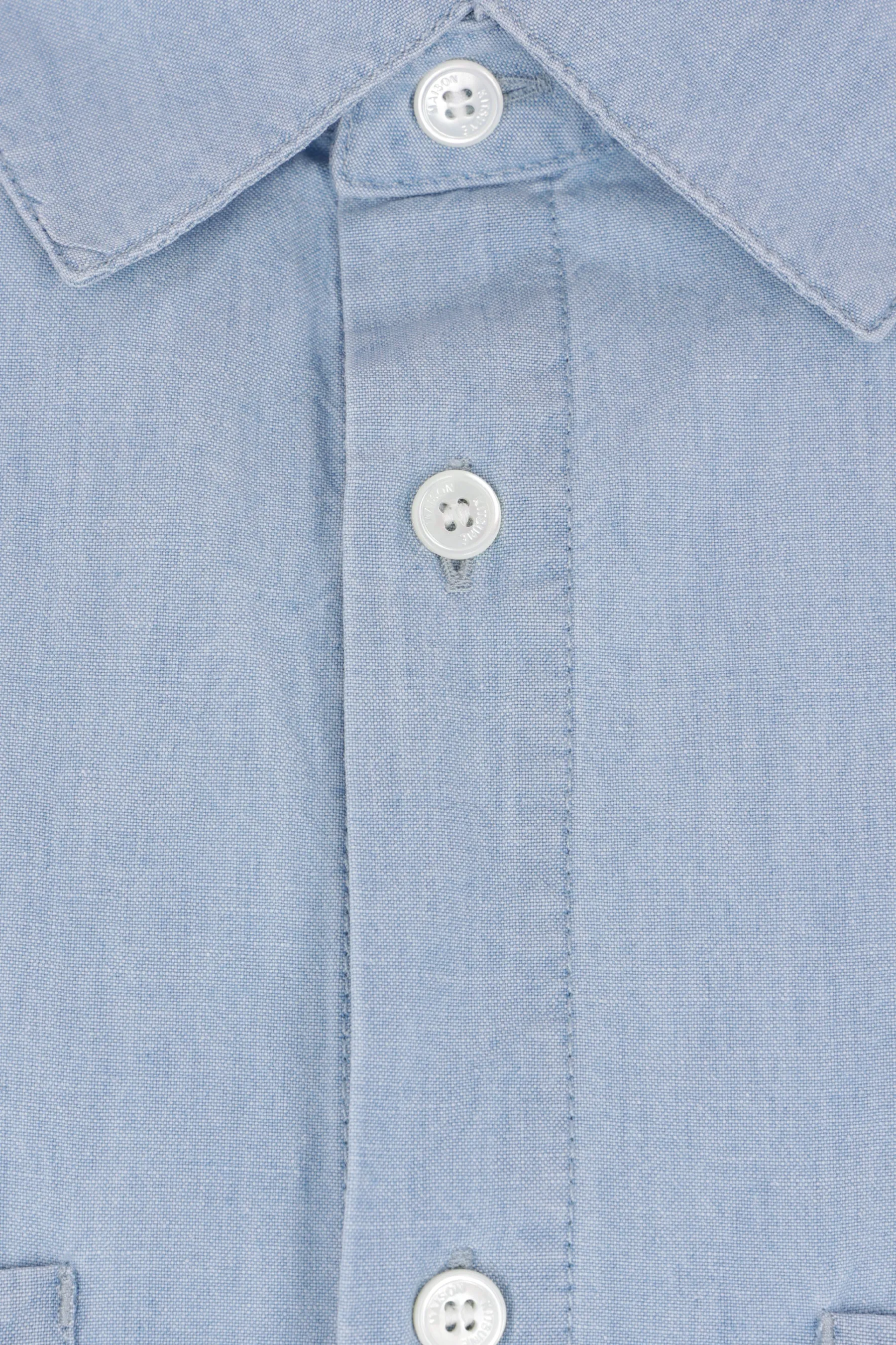 short-sleeve shirt in Chambray