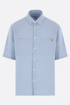 short-sleeve shirt in Chambray