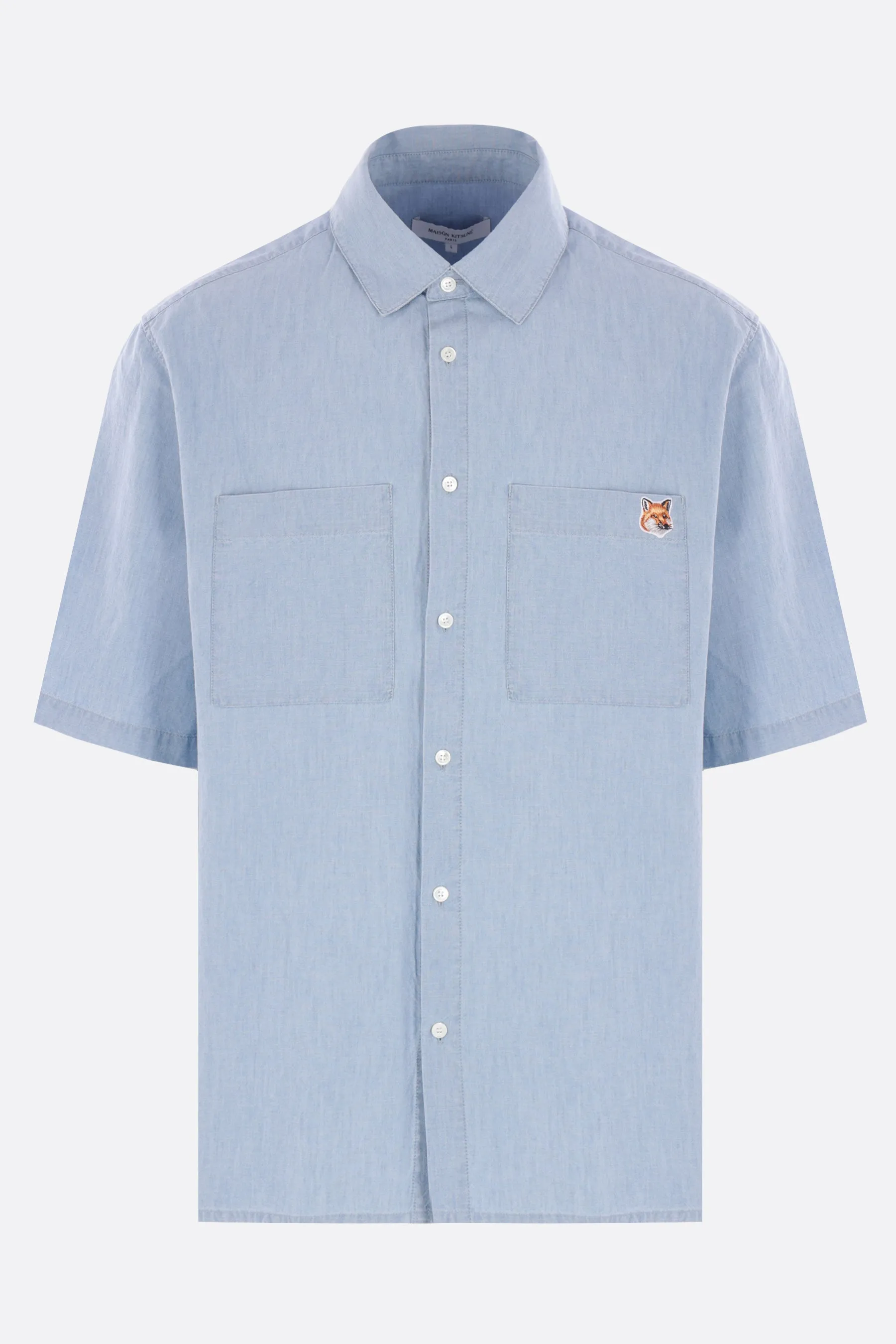 short-sleeve shirt in Chambray