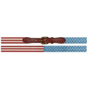 Stars & Stripes Needlepoint Belt