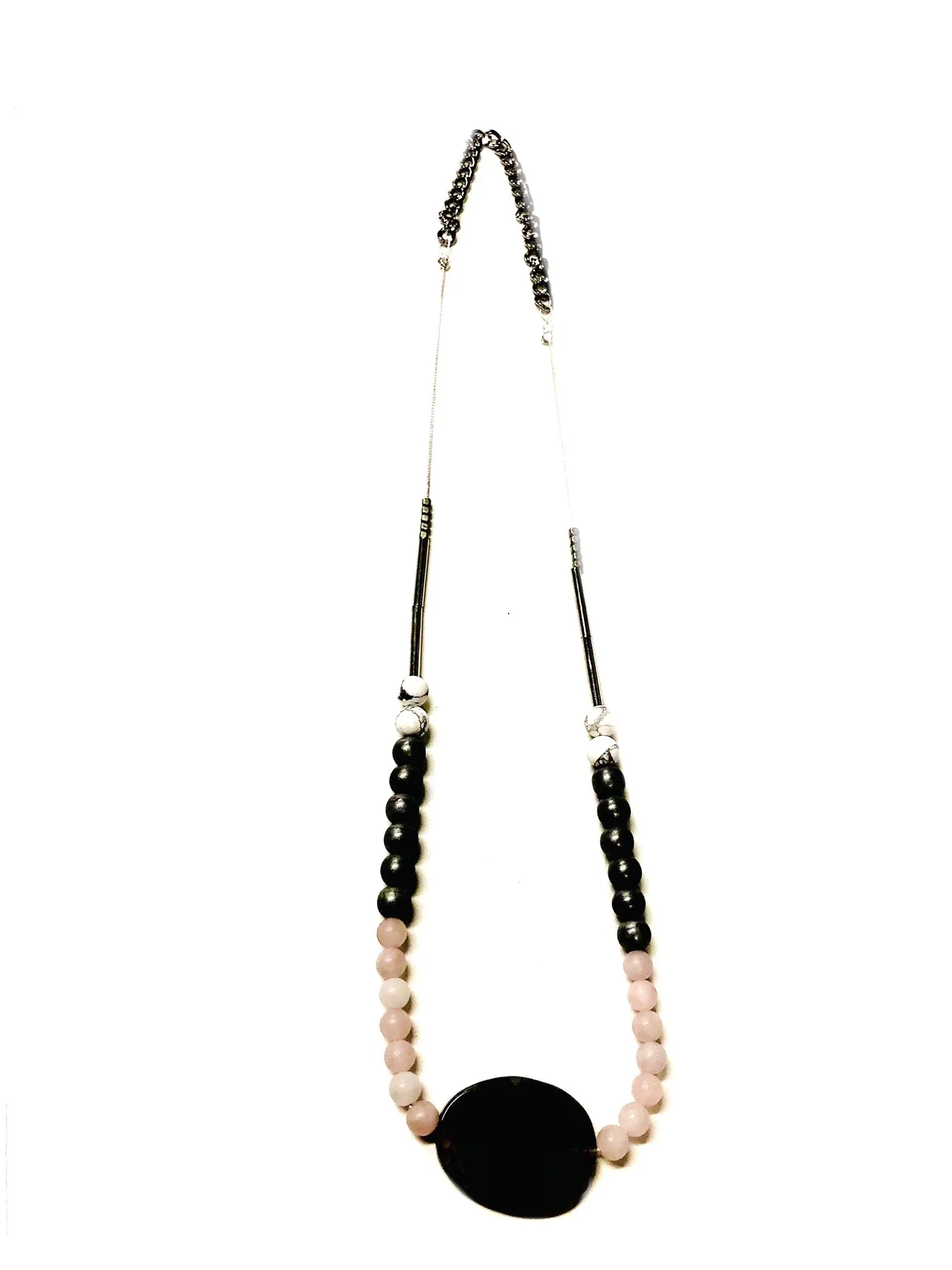Stone balance necklace