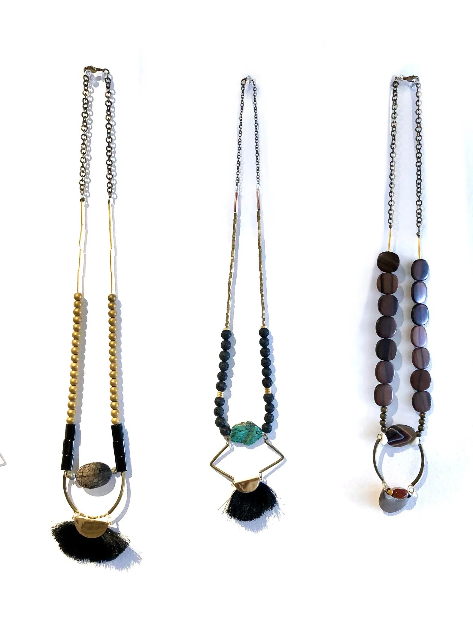 Stone balance pendant